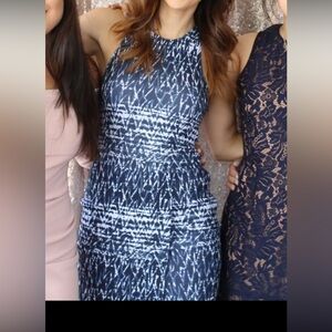 Abercrombie & Fitch Navy and White Dress